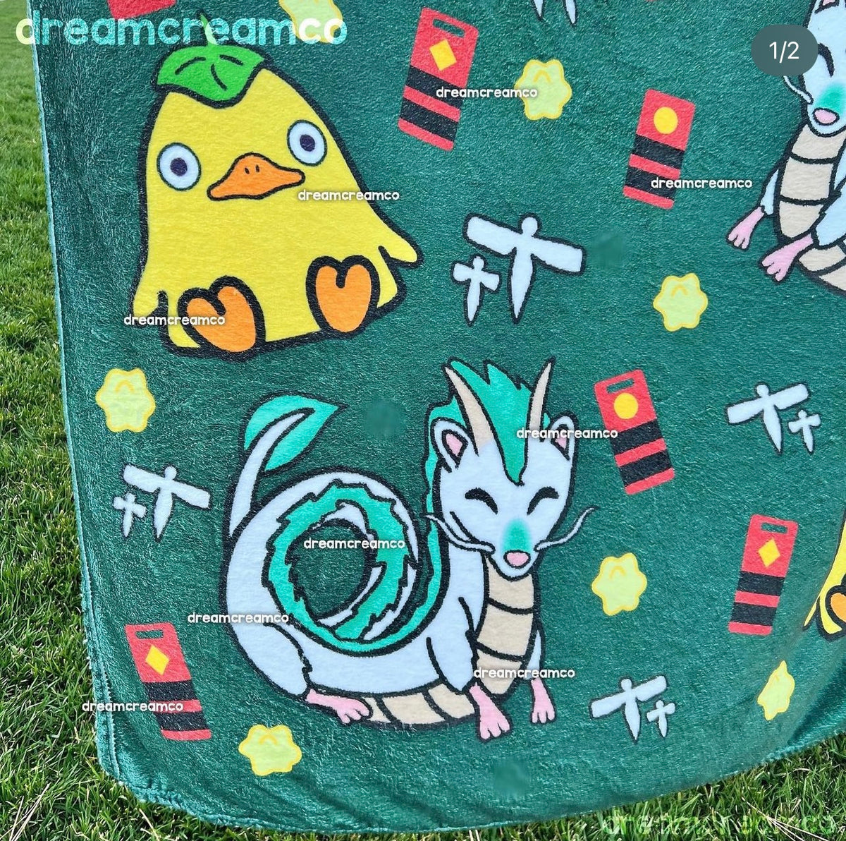 Holiday Spirits Fleece Blanket dreamcreamco