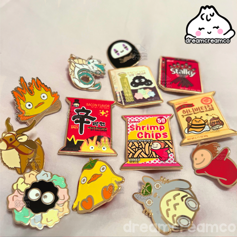 Asian Snacks Enamel Pins