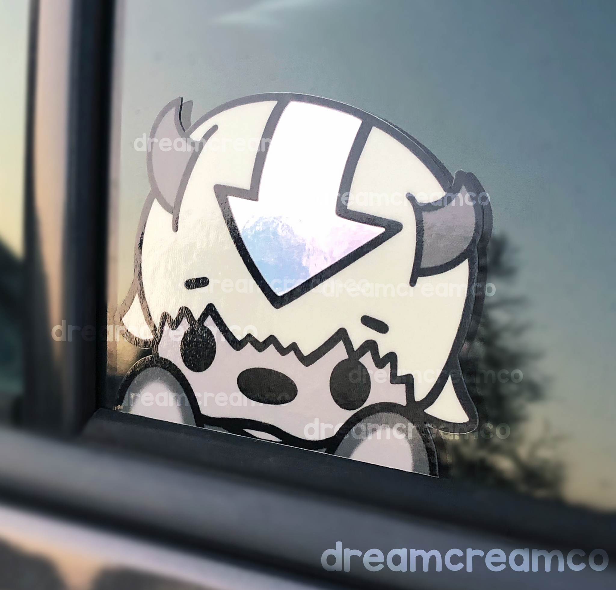 Holo Appa Peeker Sticker