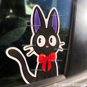 Spooky Cat Peeker Sticker