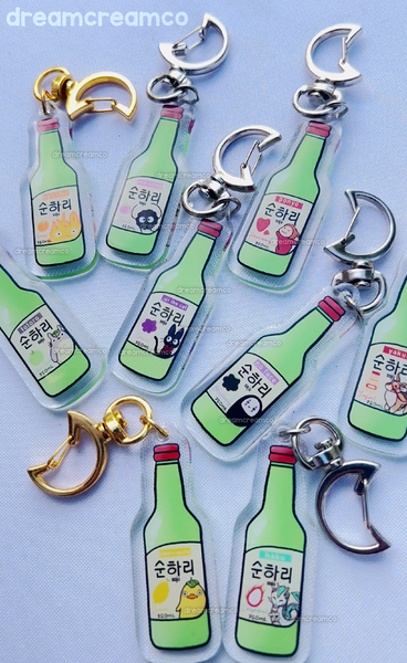 Grape Soju Spirit Acrylic Charm
