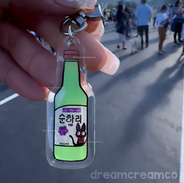 Grape Soju Spirit Acrylic Charm