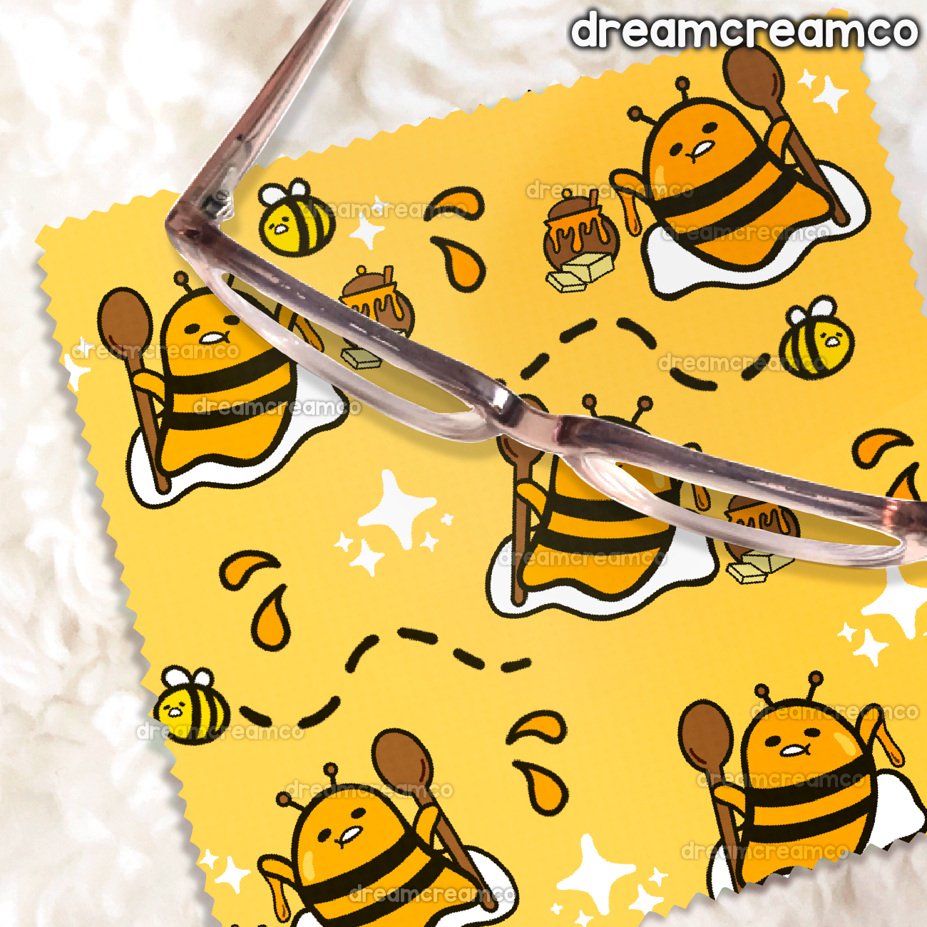Honey Butter Bee Microfiber Cloth