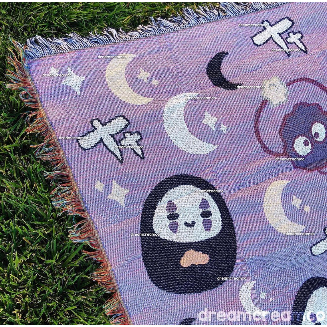 Spooky Spirits Woven Tapestry Blanket